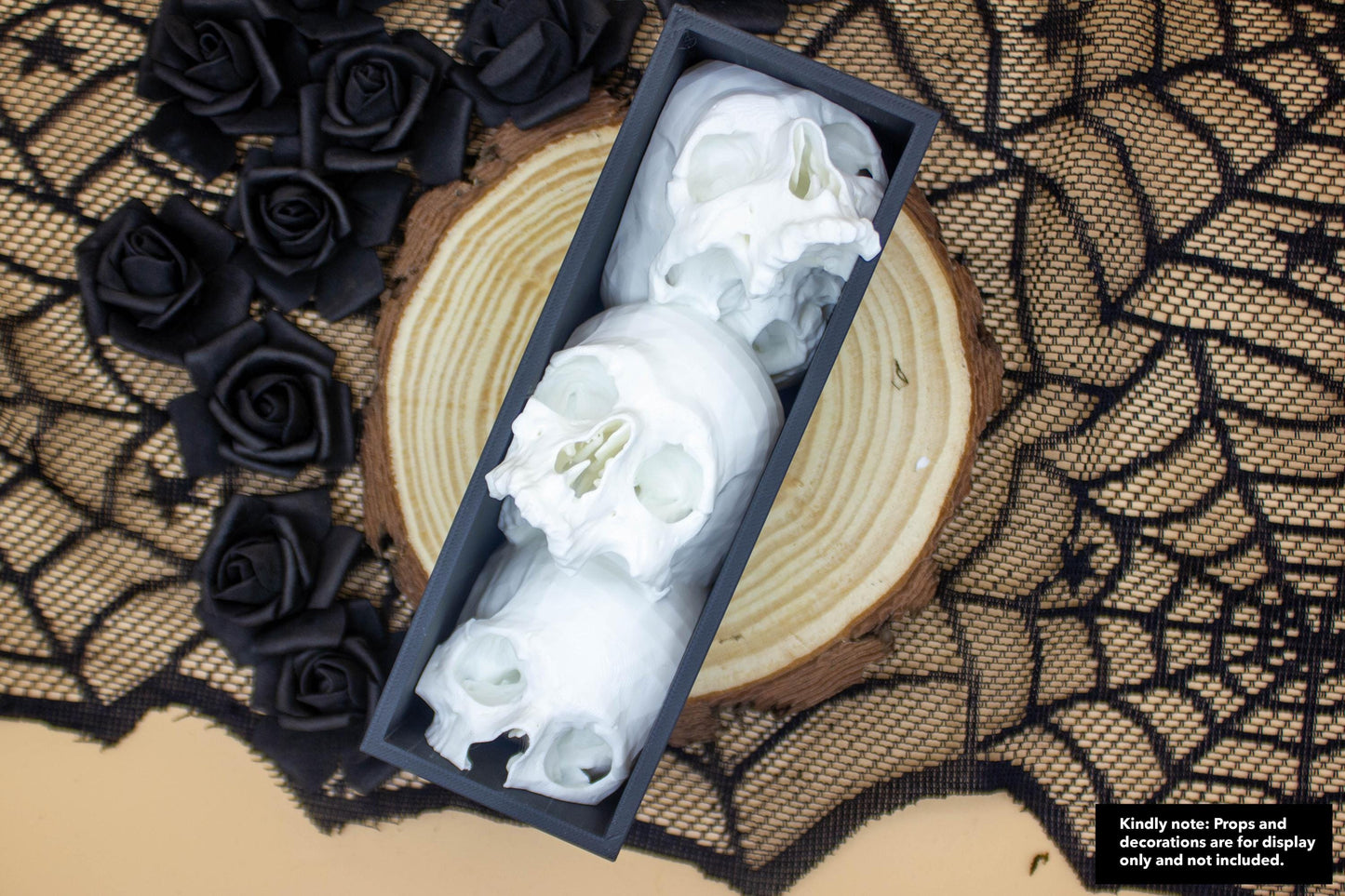 Skull Book Nook – Gothic Bookshelf Insert, Spooky Library Decor, Haunted Miniature Scene