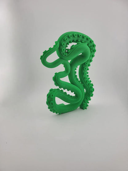 Kraken Tentacle Bookend | Octopus Arm Shelf Decor for Fantasy & Ocean Lovers | Unique 3D Printed Sea Monster Gift for Bookworms