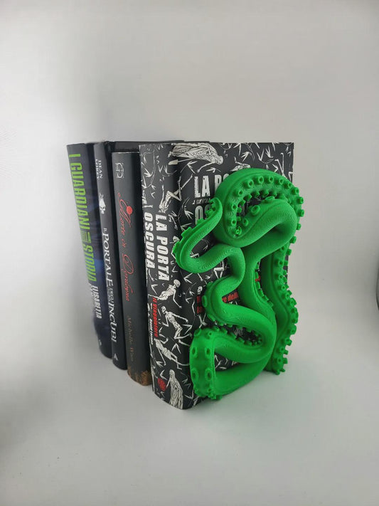 Kraken Tentacle Bookend | Octopus Arm Shelf Decor for Fantasy & Ocean Lovers | Unique 3D Printed Sea Monster Gift for Bookworms