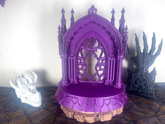 Gothic Cathedral Shelf Display – Dark Decor Accent for Goth Aesthetic Home Styling
