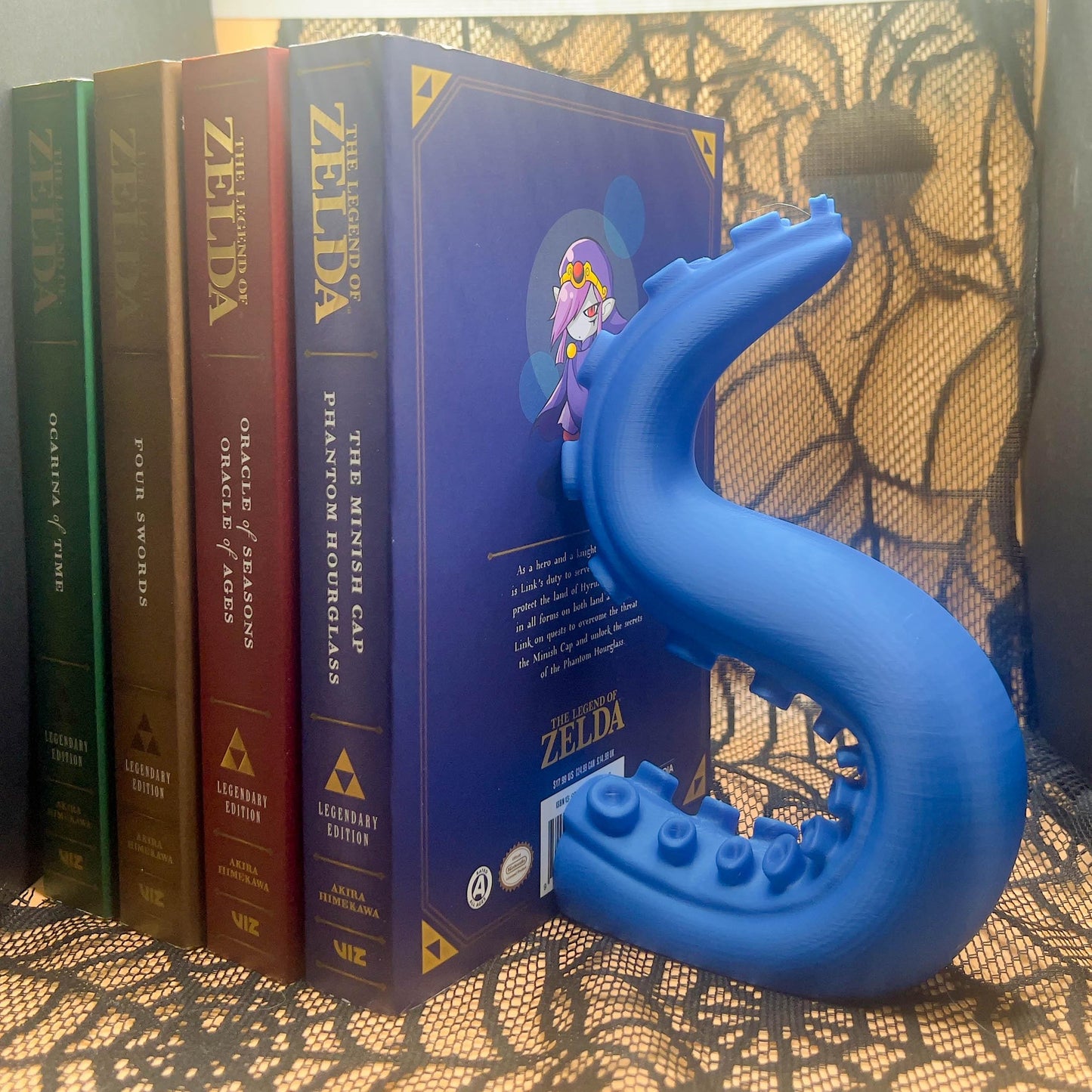 Tentacle End Bookend | Sleek 3D Printed Shelf Accent | Modern Ocean-Inspired Book Holder